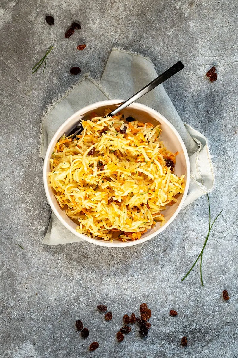 Koolrabi salade met appel