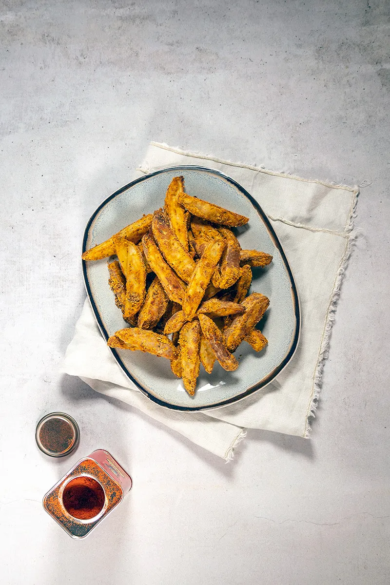 Krokante aardappel wedges