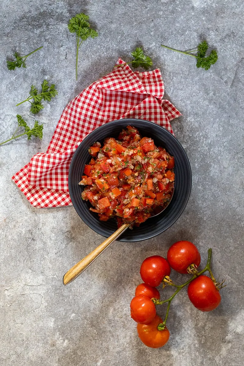 Marokkaanse tomatensalade