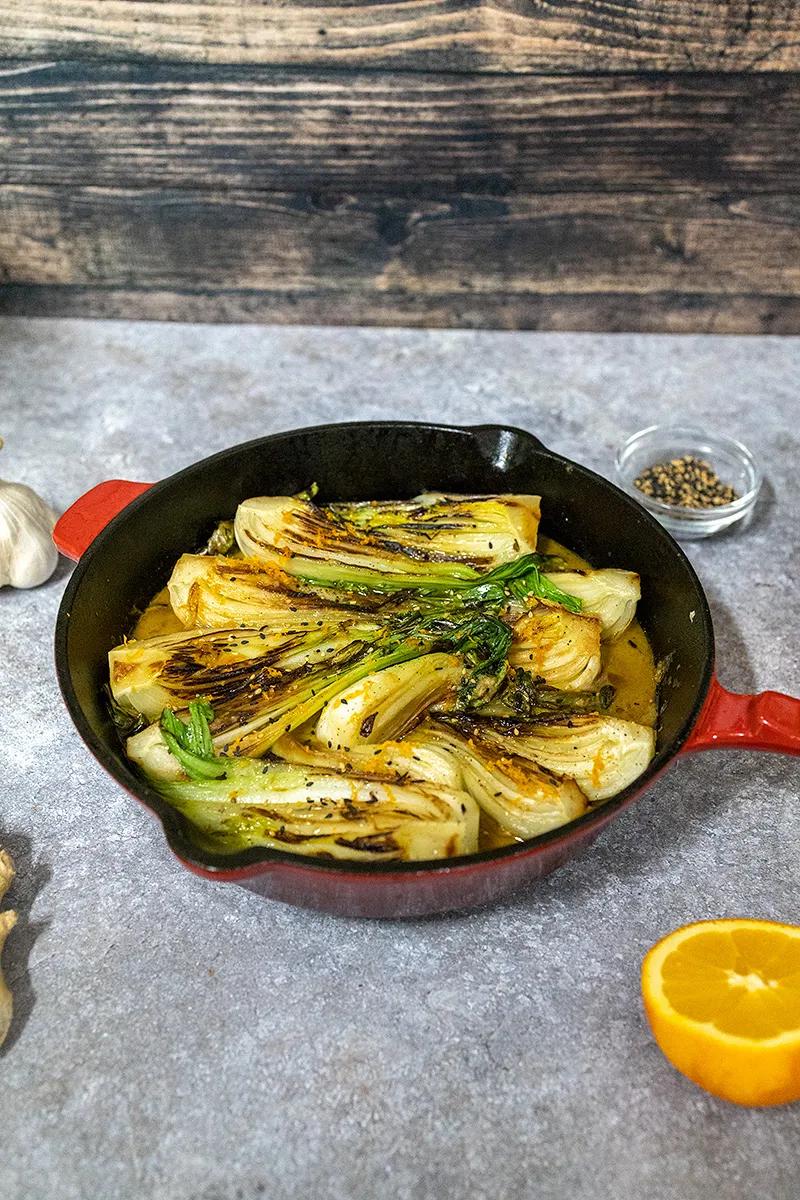 Paksoi met sinaasappel