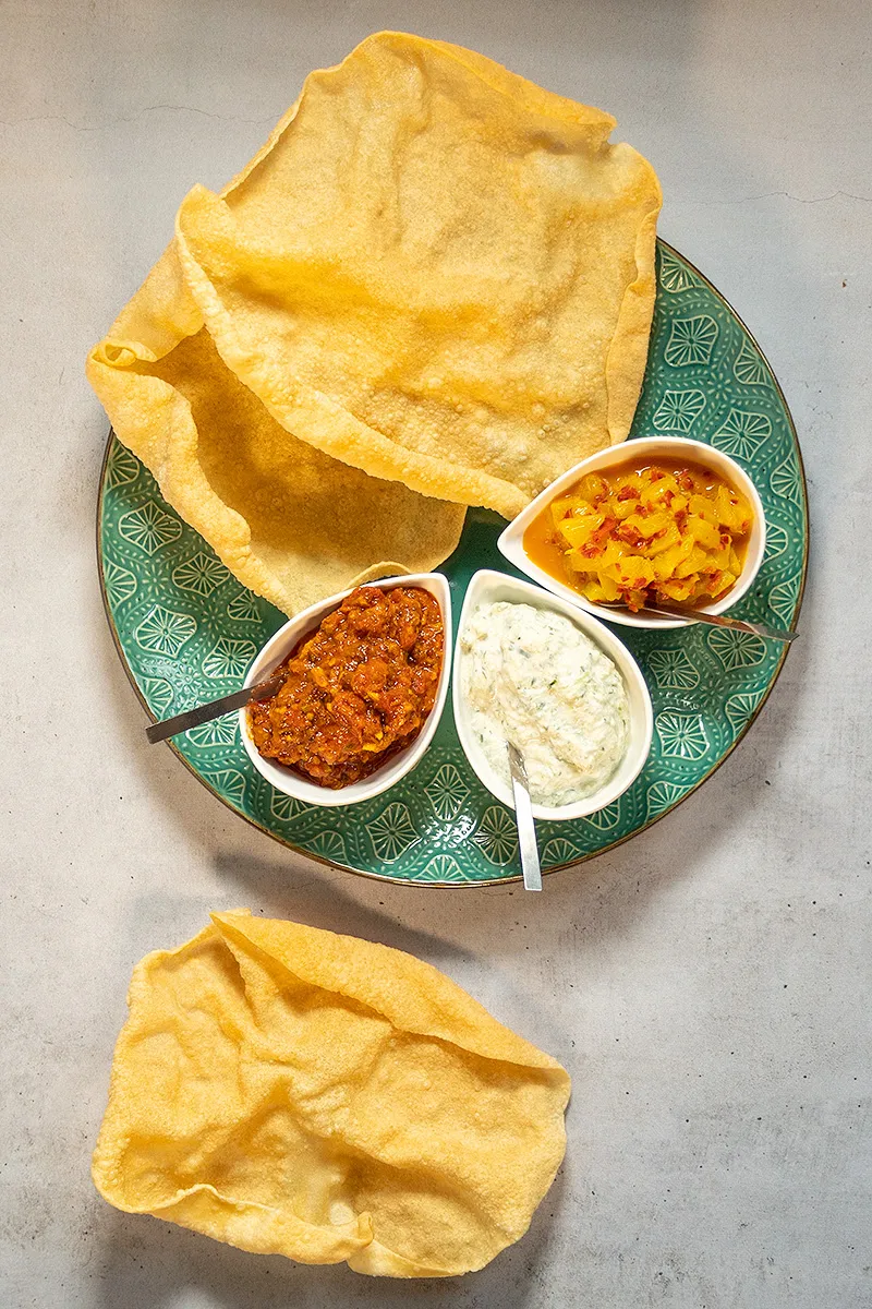 Papadum dips