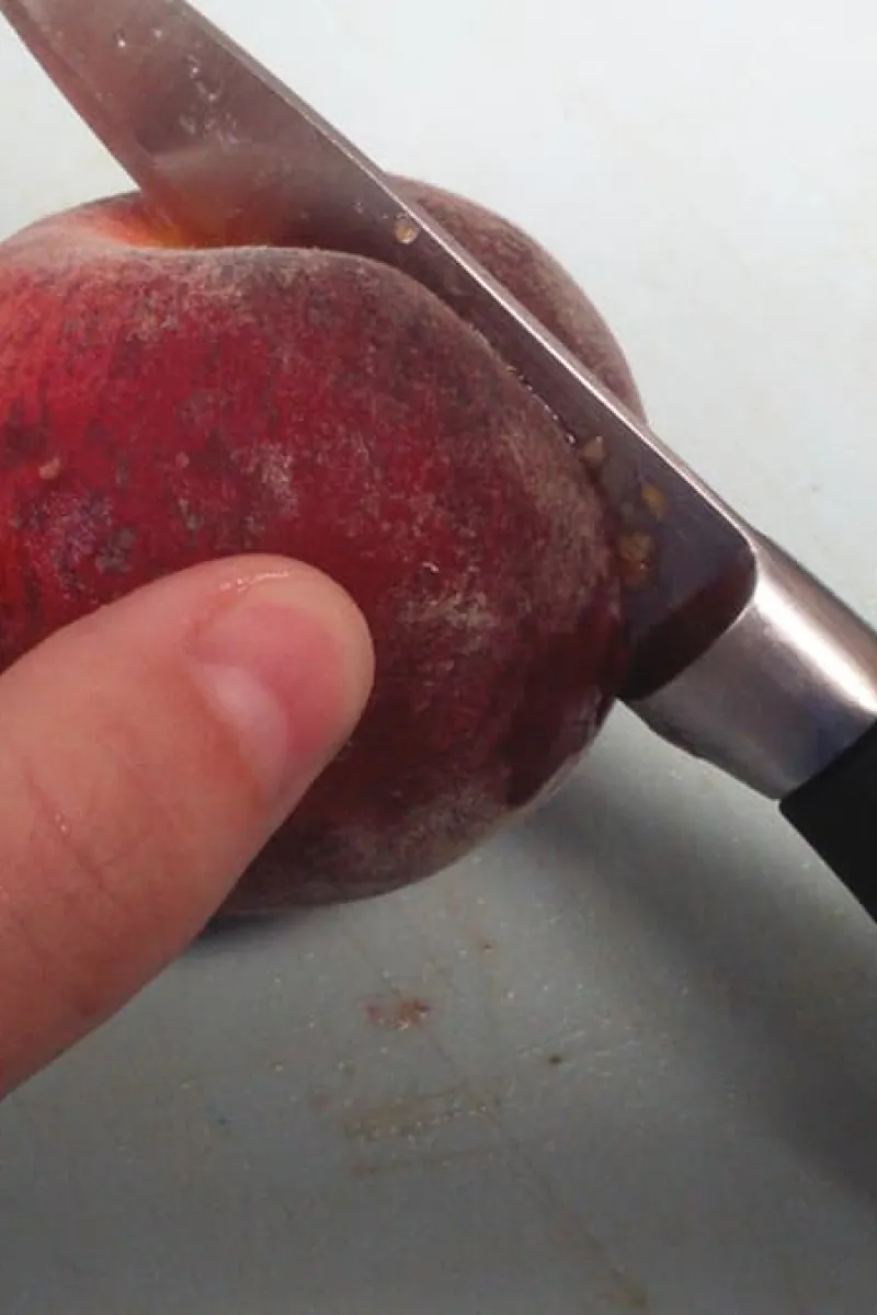 Salie ijs met ovengebakken perzik voorbereiding - stap 4