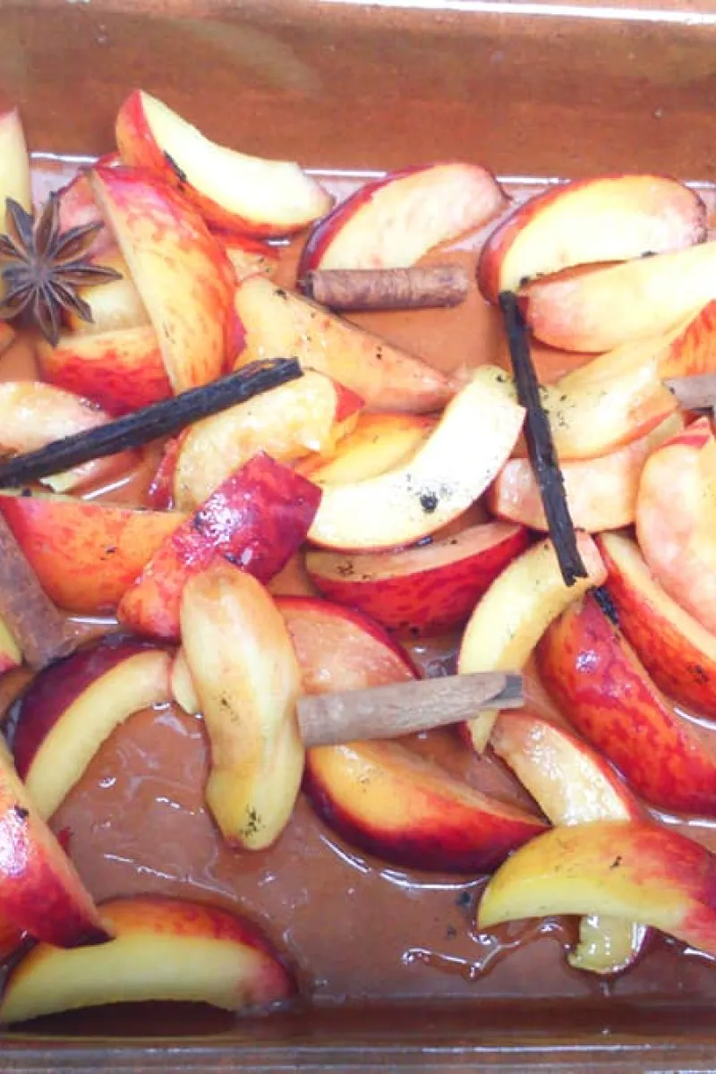 Salie ijs met ovengebakken perzik voorbereiding - stap 5