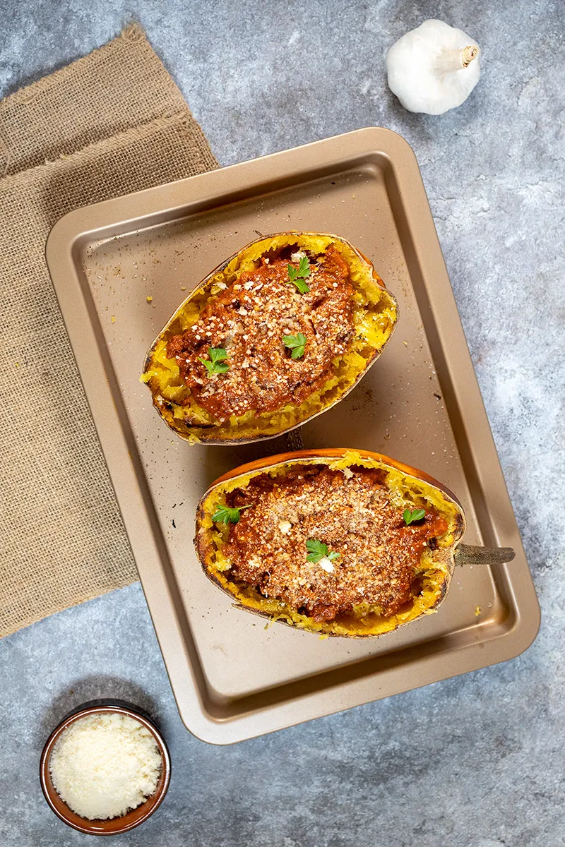 Spaghettipompoen bolognese