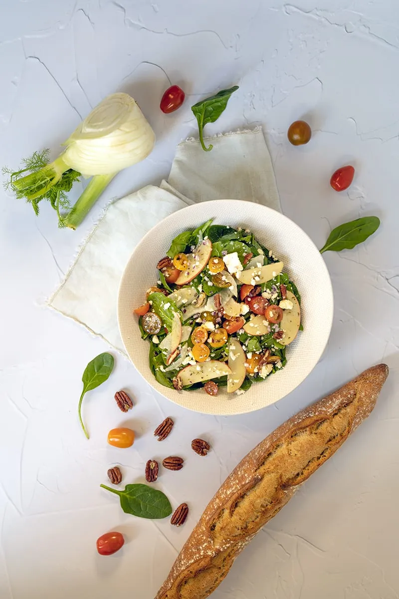 Spinaziesalade met feta