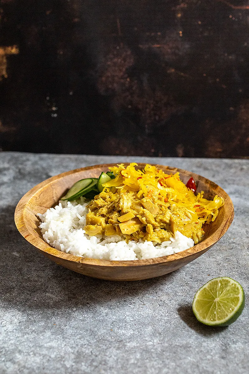 Vegetarische rendang van jackfruit