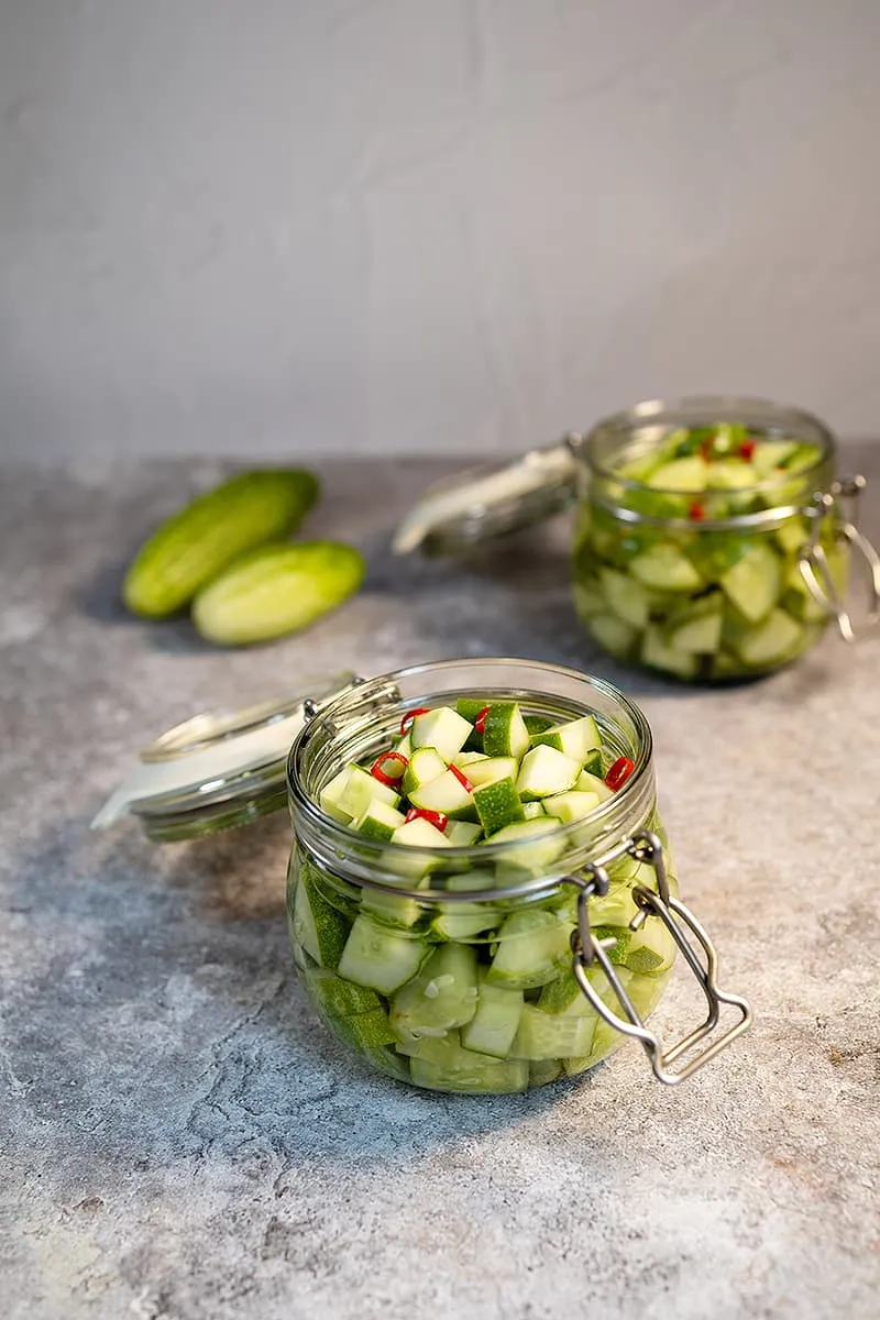 Zoetzure komkommer inmaken