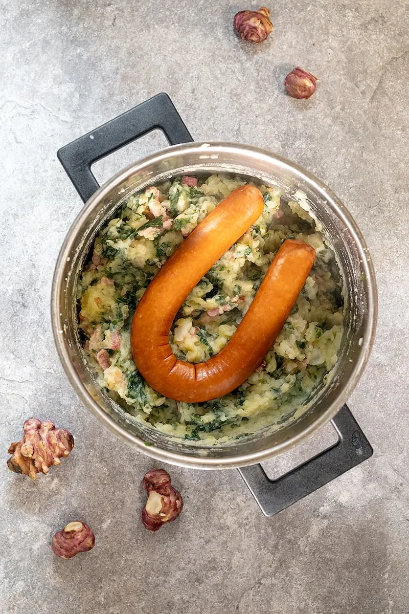 De lekkerste boerenkool stamppot met aardpeer