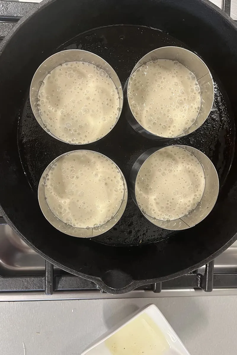 Zelf crumpets maken - stap 3