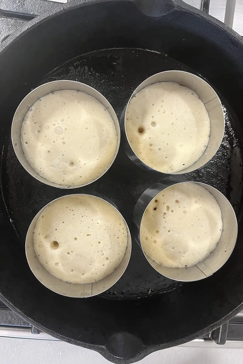 Zelf crumpets maken - stap 4