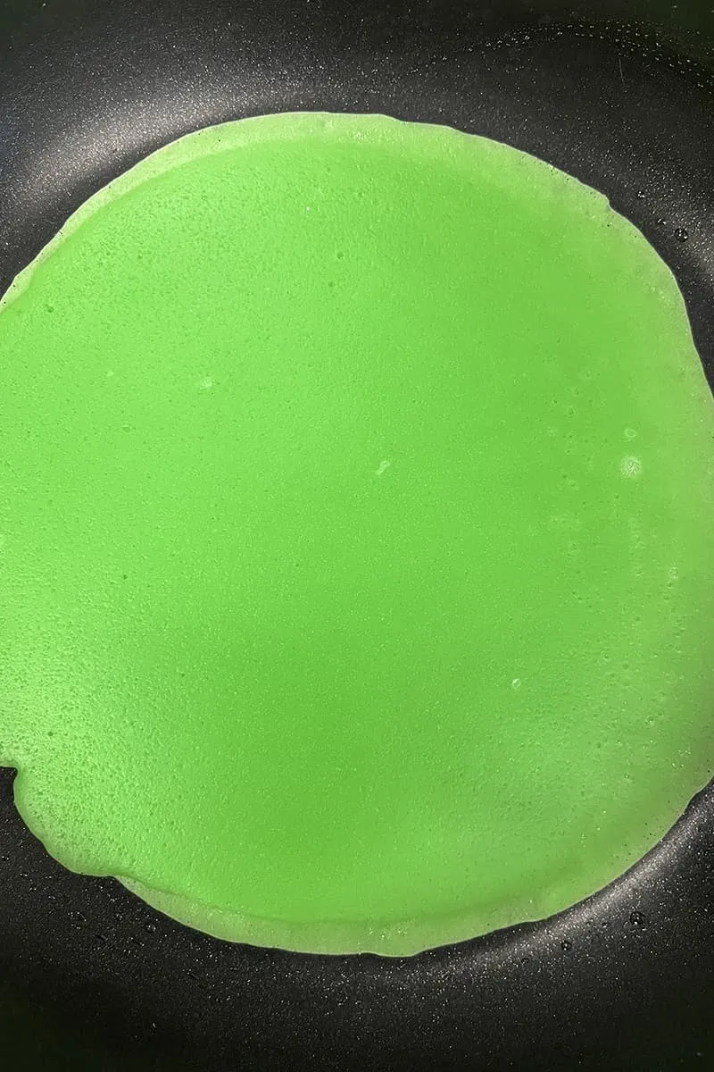 Dadar gulung maken - stap 1