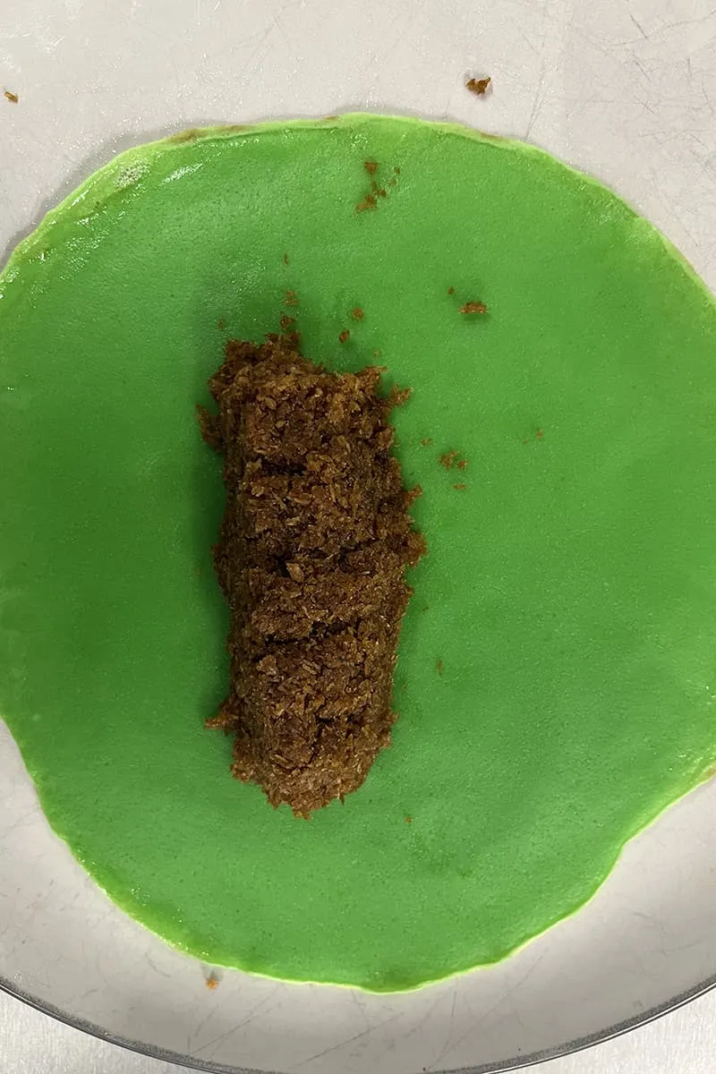 Dadar gulung maken - stap 3