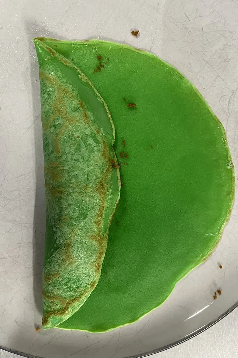 Dadar gulung maken - stap 4