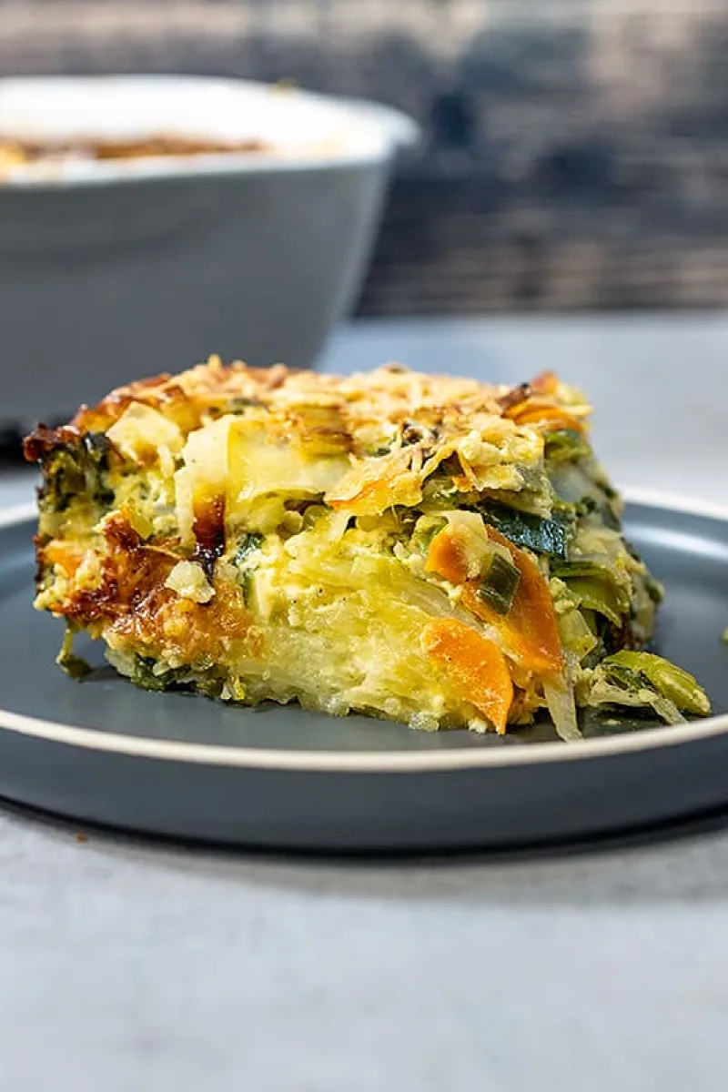 Gratin van wortel en prei