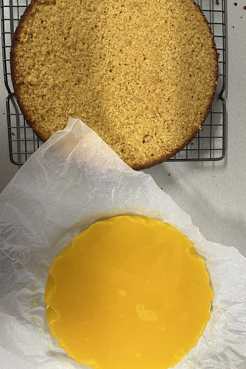 Jaffa cake maken - stap 2