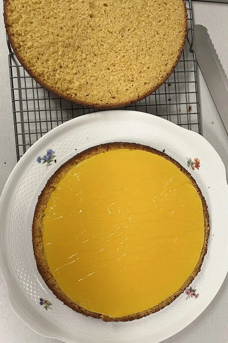 Jaffa cake maken - stap 3