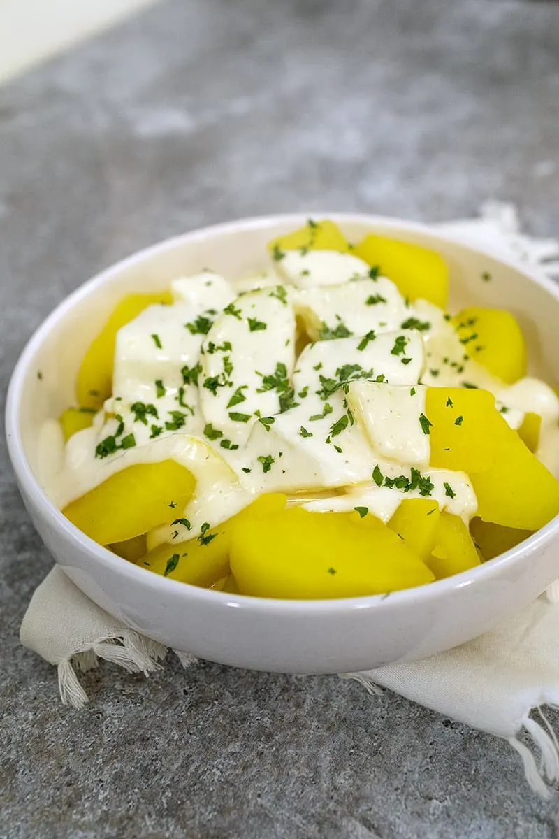 Koolrabi in roomsaus