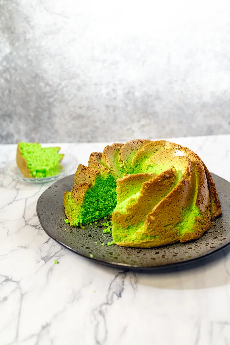 Zelf pandan cake maken