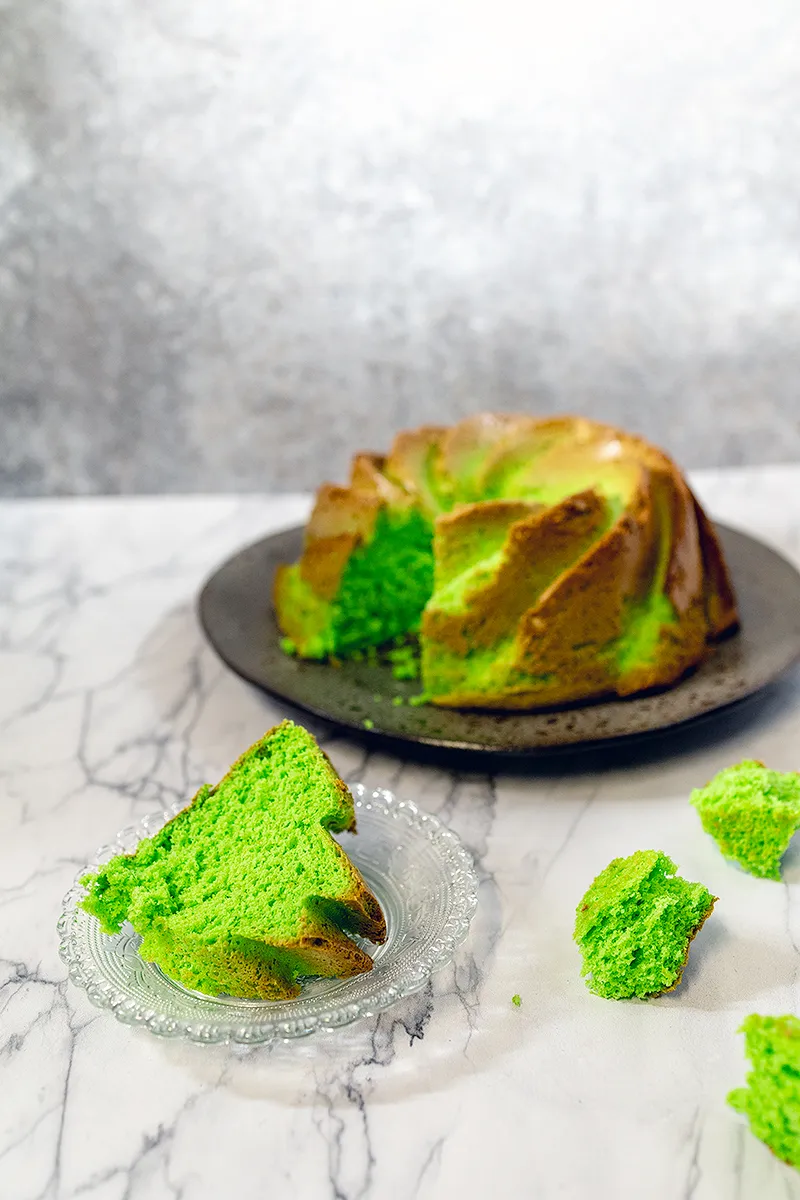 Indonesische pandancake (bolu pandan)