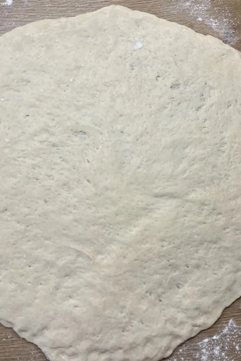 Zelfgemaakte pizzabodem