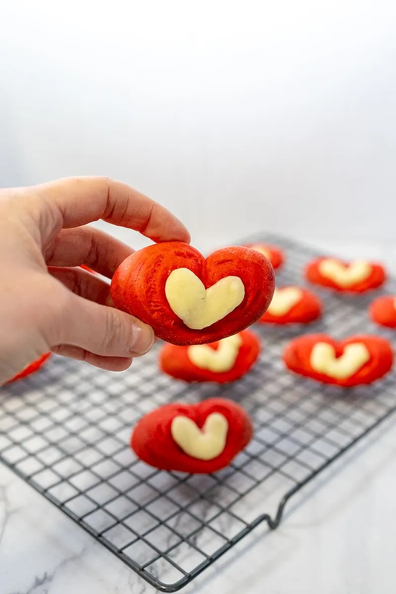 Leuke roze zoete broodjes voor Valentijnsdag