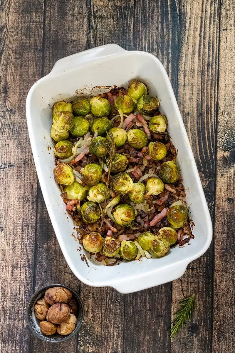 Spruitjes met kastanjes