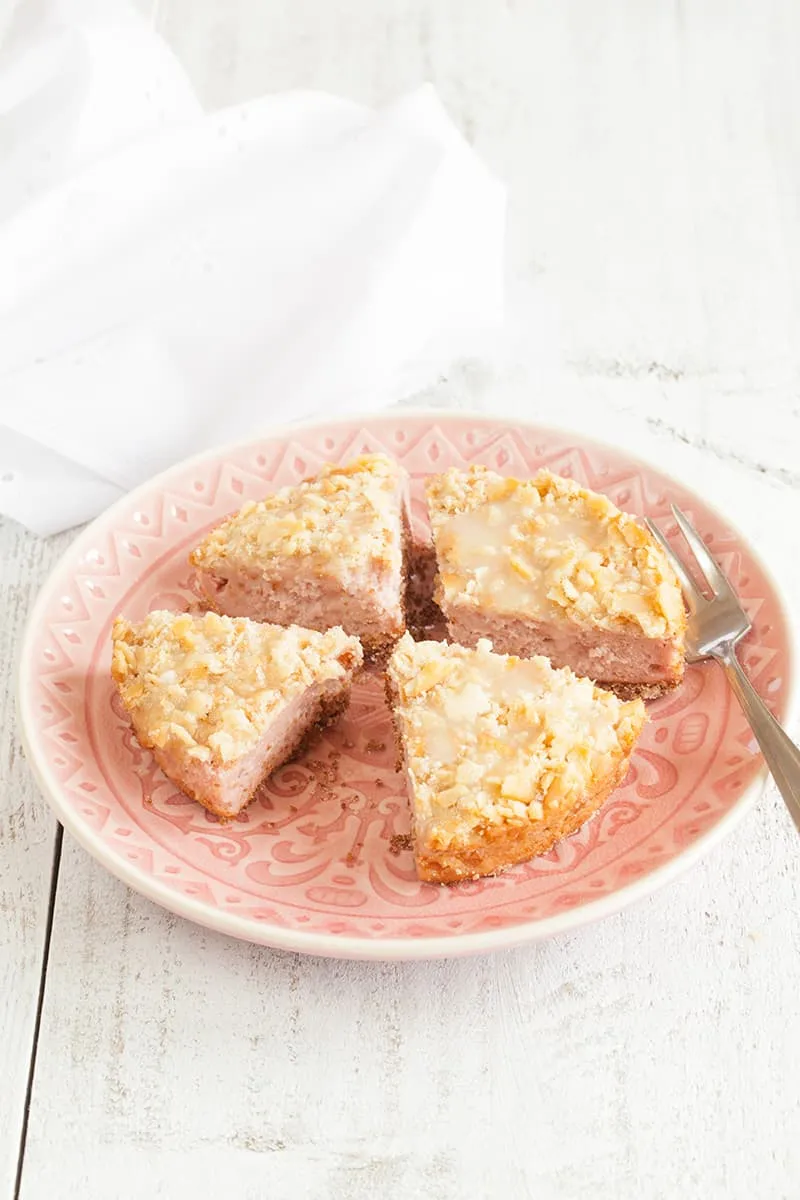 Mini bananen-frambozen cake