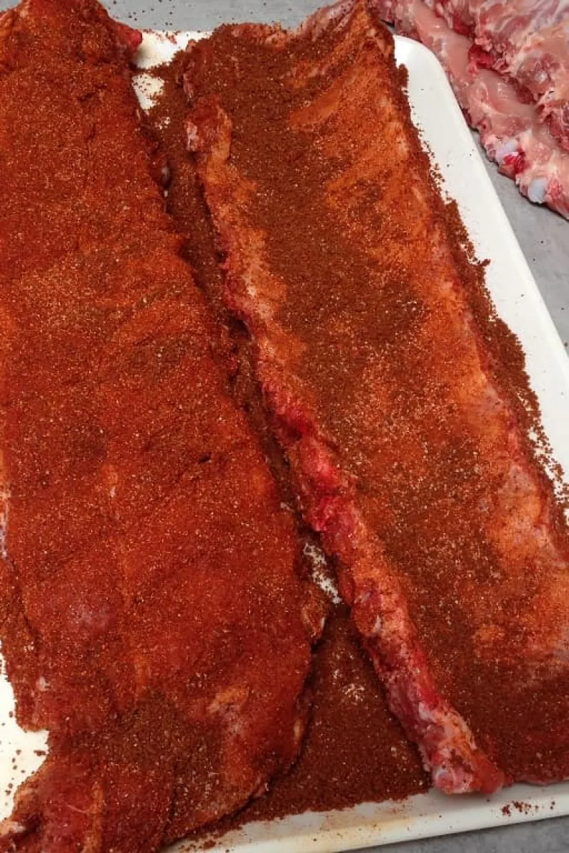 Spare ribs met een dry rub