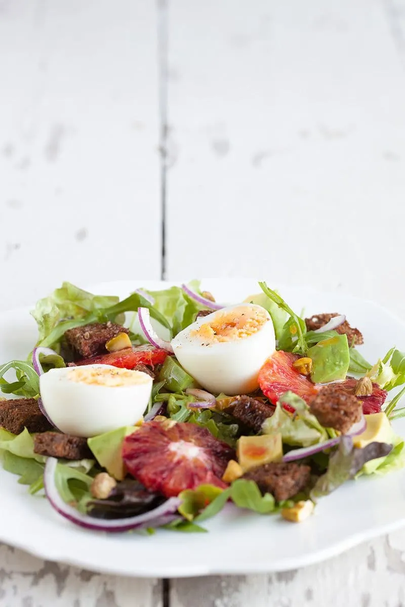 Avocadosalade met bloedsinaasappel