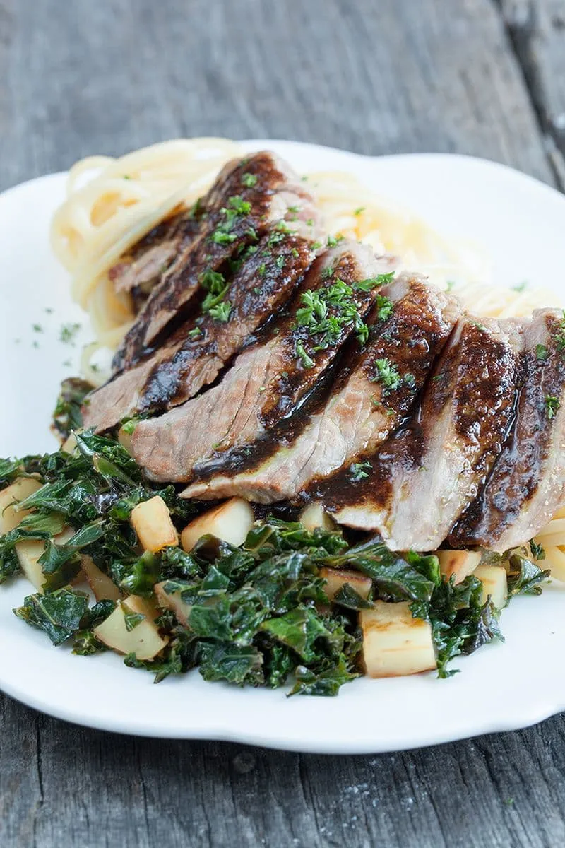 Biefstuk met ras el hanoutsaus