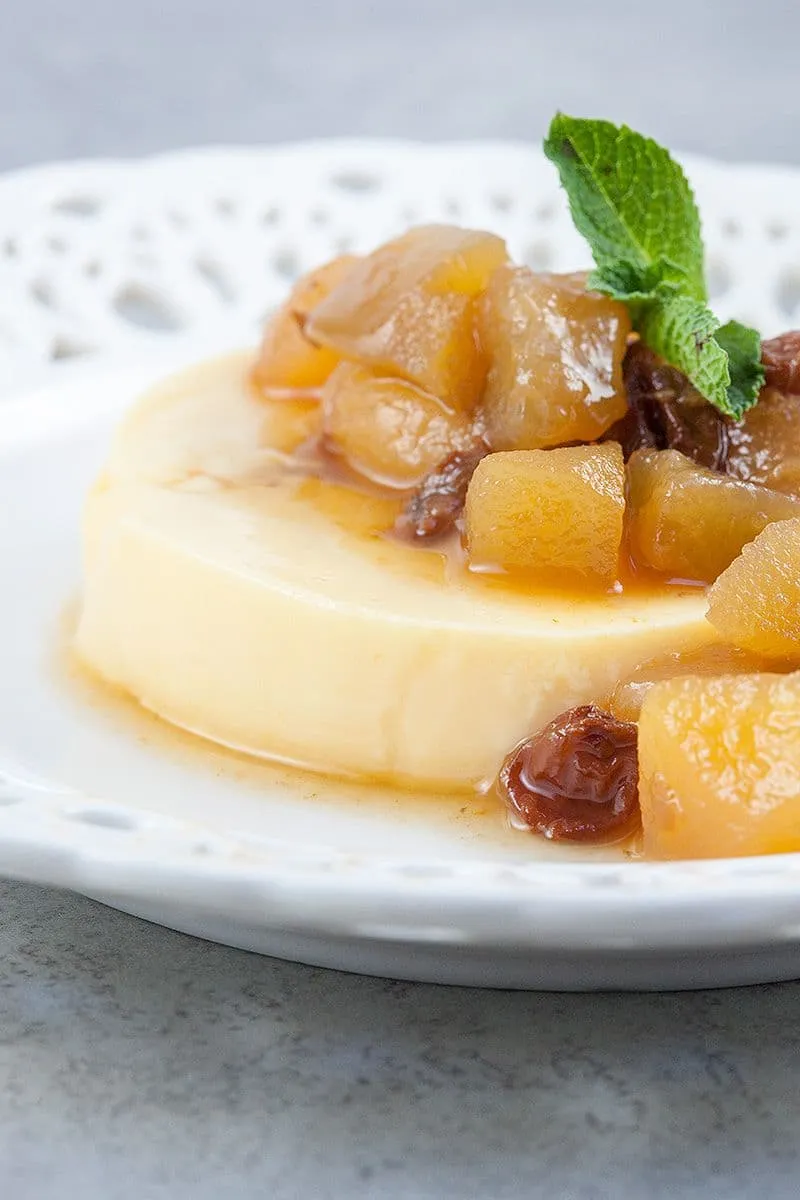 Citroen flan met tutti frutti