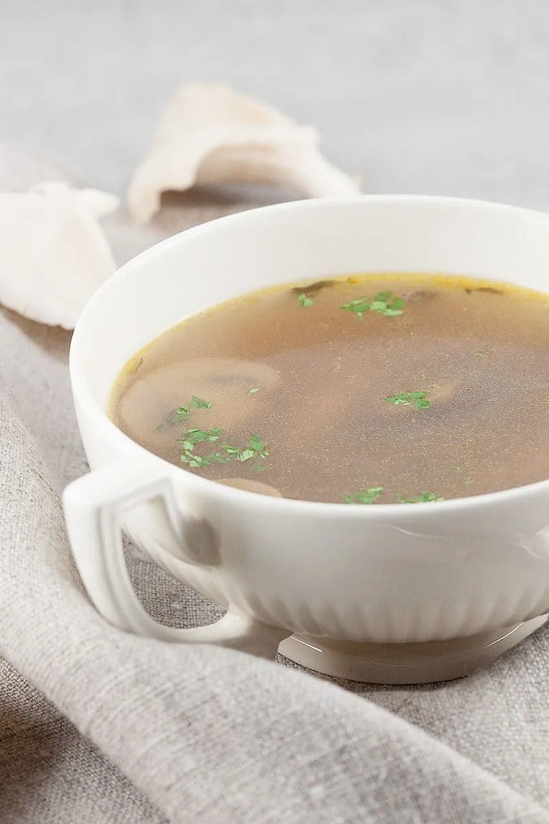 Wilde champignonsoep