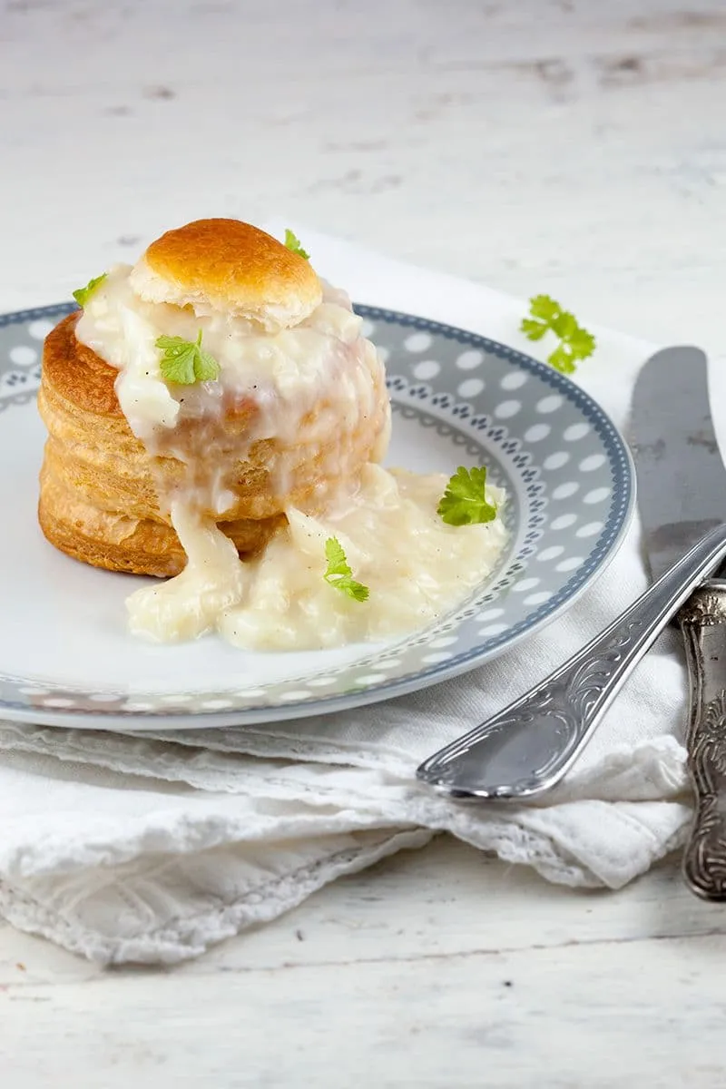 Vol-au-vent met witte asperges