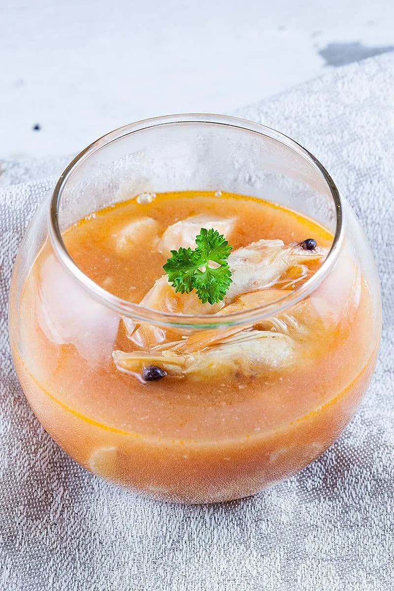 Eenvoudige bouillabaisse (vissoep)