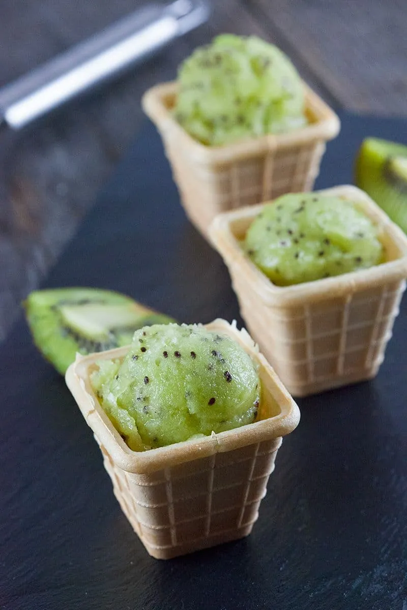 Mini kiwi sorbet