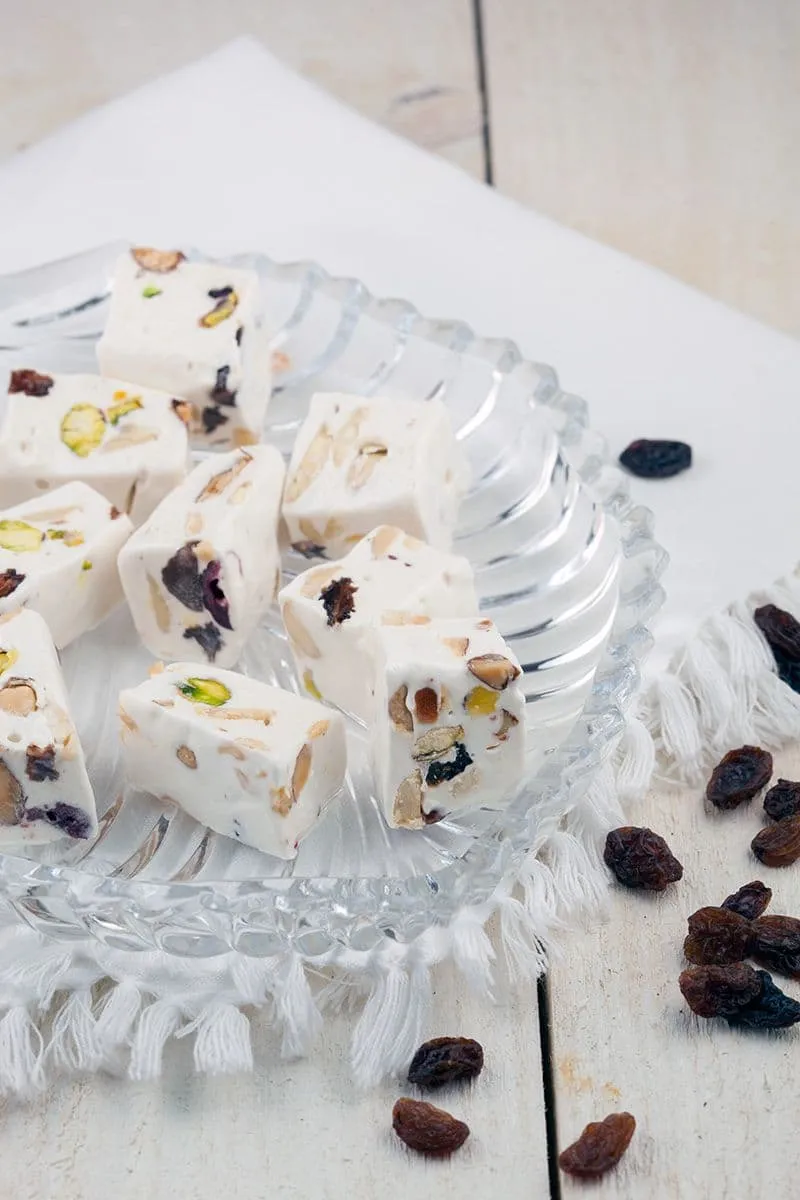 Zachte huisgemaakte nougat