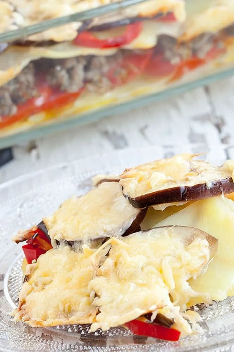 Aubergine lasagne