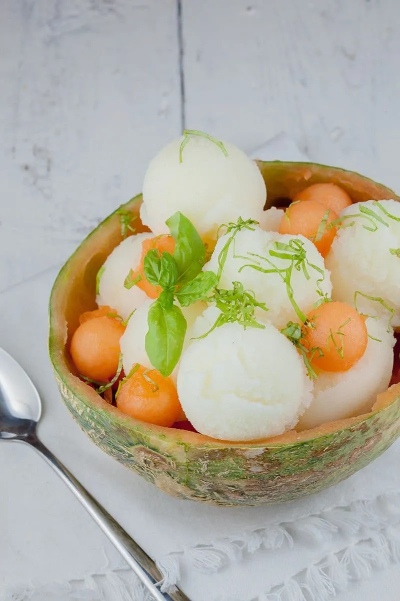 Meloen sorbet