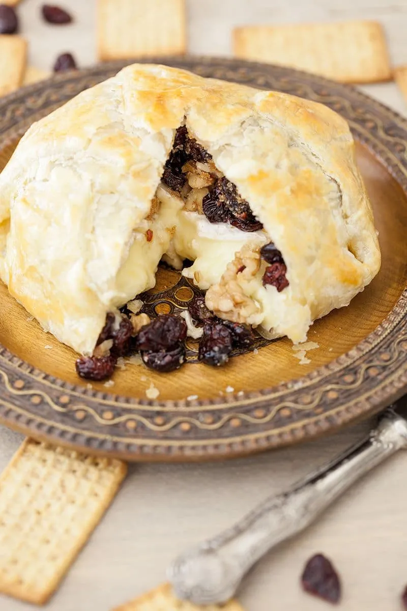 Camembert in bladerdeeg uit de oven
