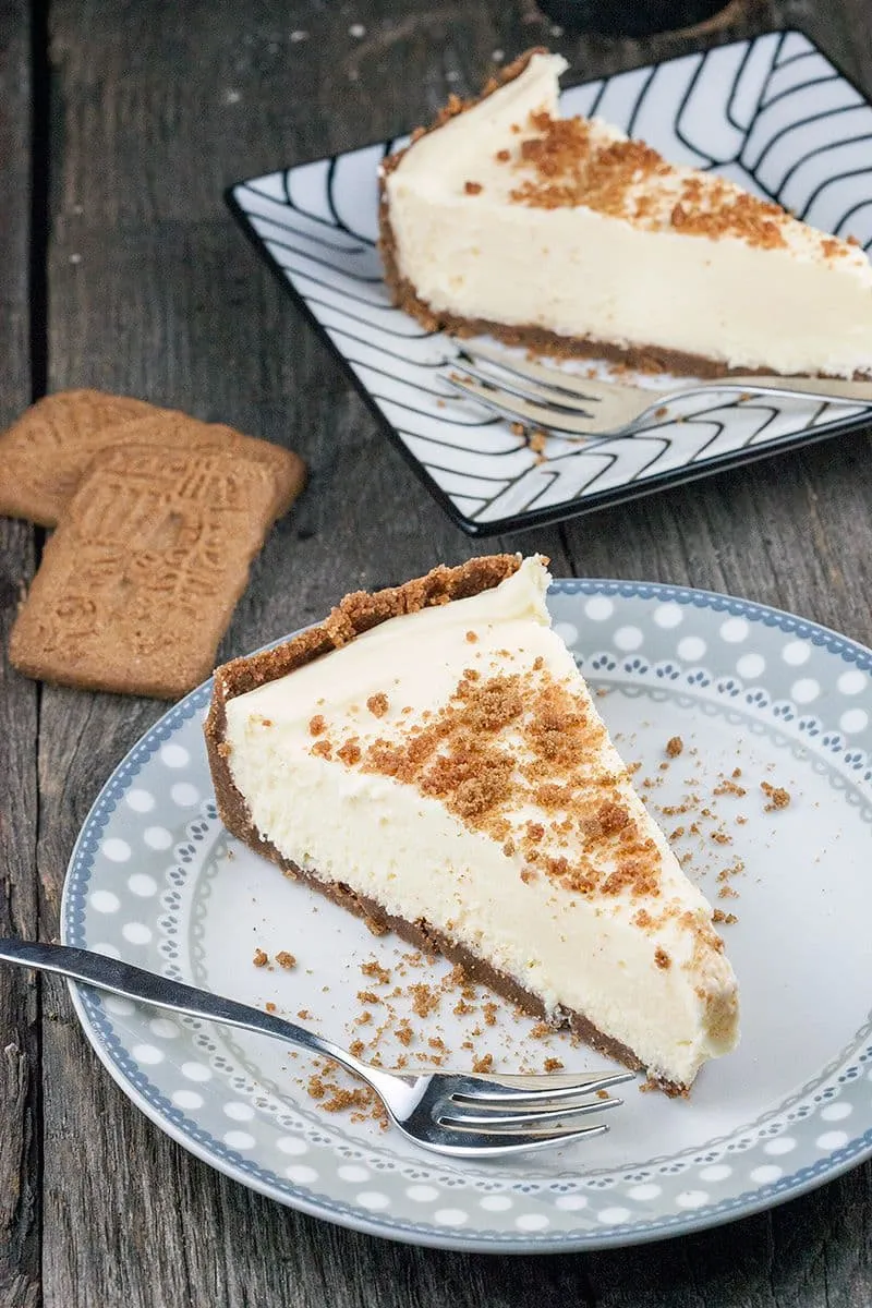 Witte chocolade cheesecake met speculaas