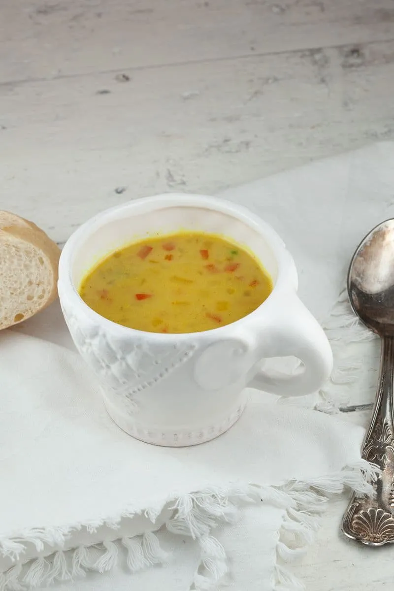 Kerriesoep met paprika