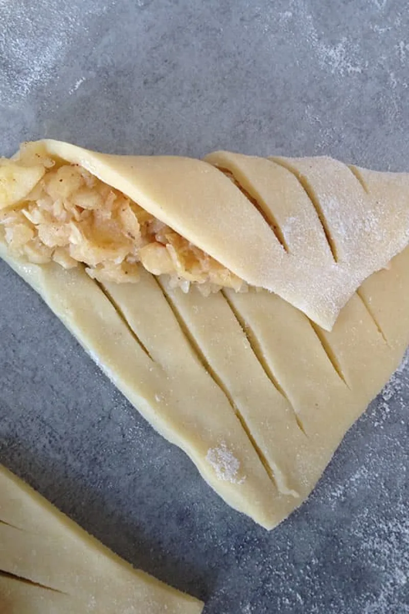 Kurabiye elmali deeg vouwen 1