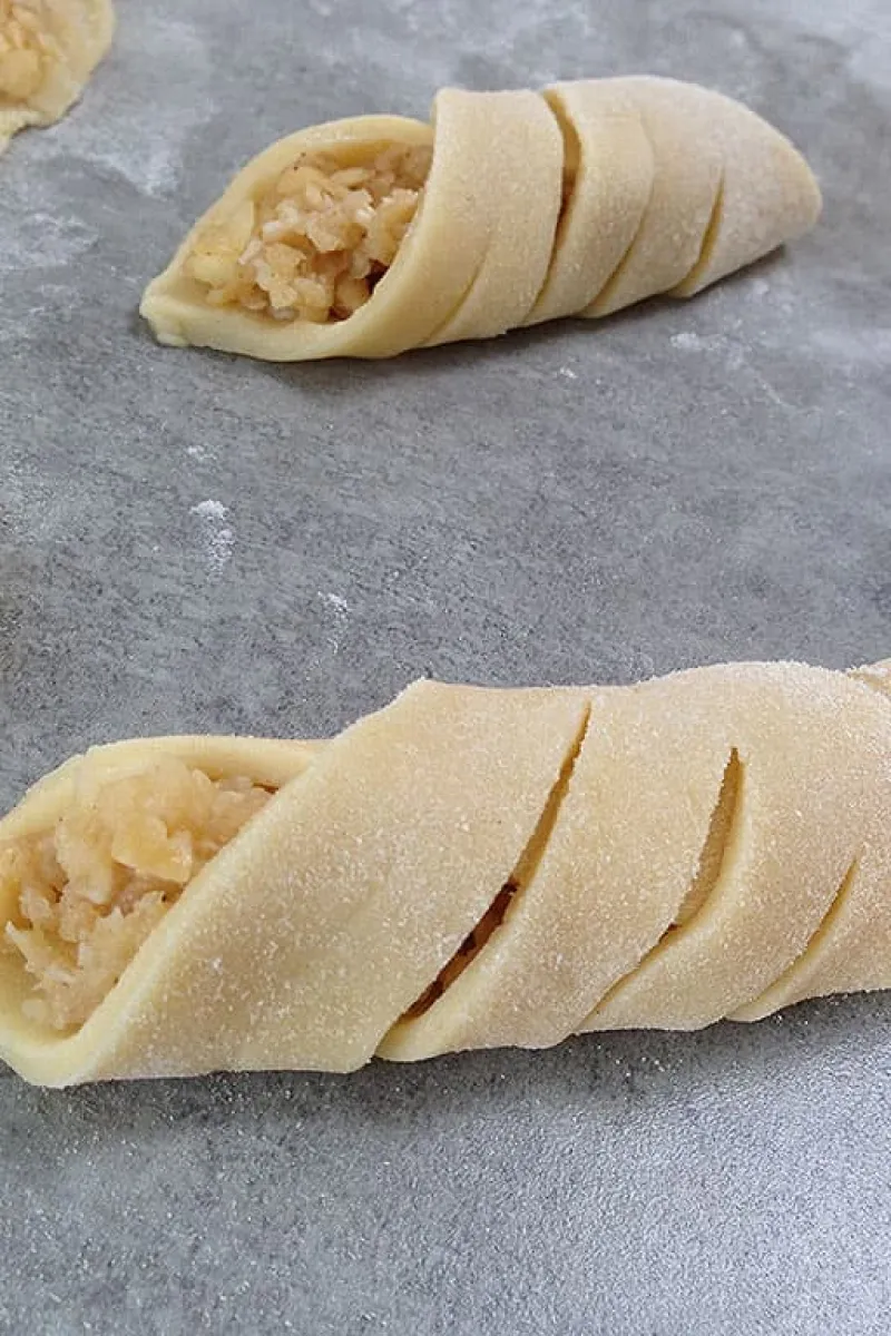 Kurabiye elmali deeg vouwen 2