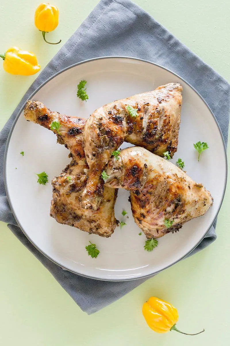 Jamaicaanse kip van de barbecue