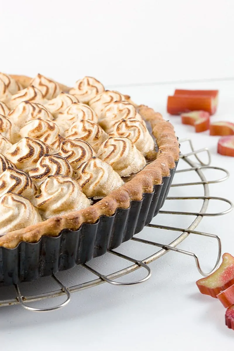 'Gezonde' rabarber schuim vlaai