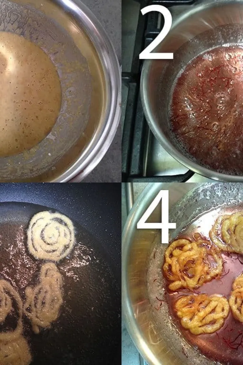 Jalebi stap-voor-stap