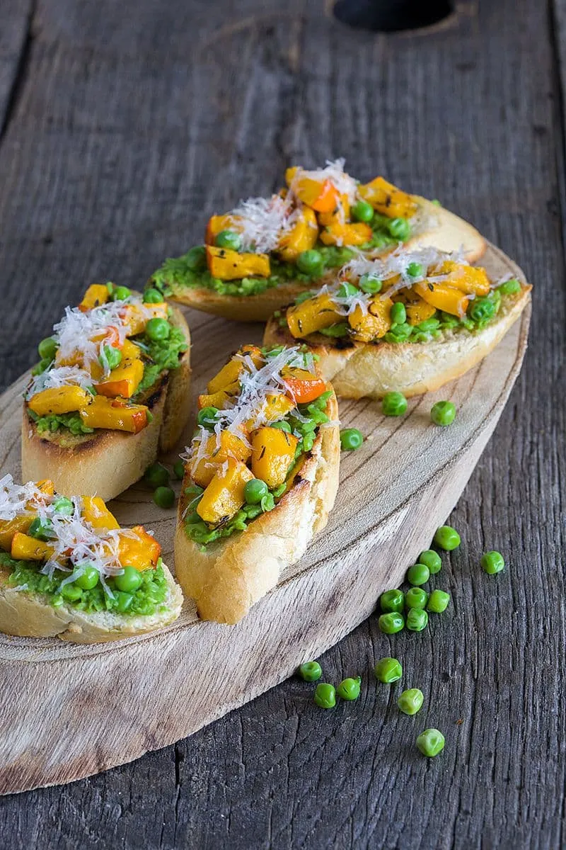Bruschetta met pompoen