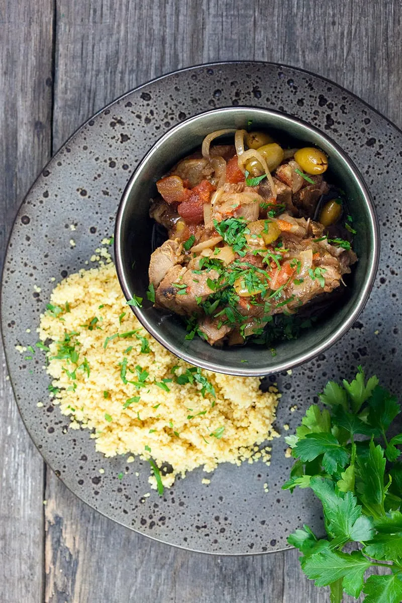 Lamsstoofpot met kruidige couscous