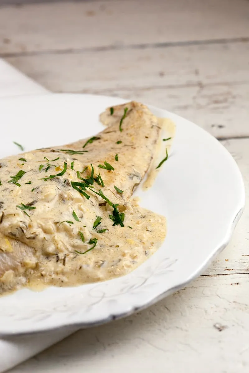 Tongfilet met cidersaus