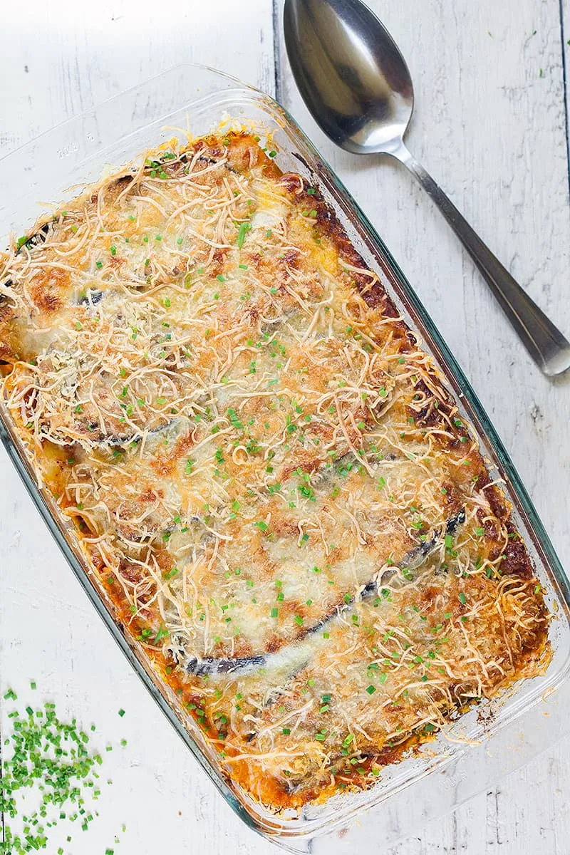 Aubergine gratin